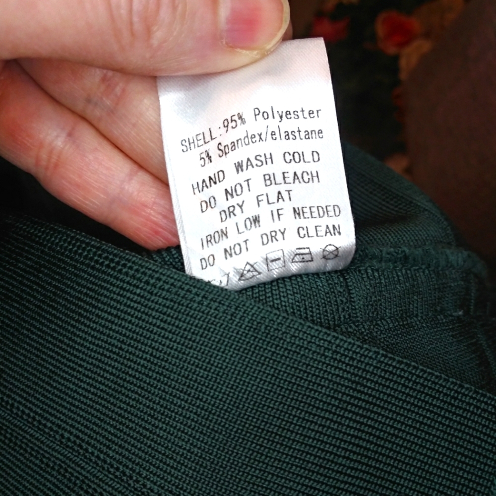 AKIRA Sexy Body-Con Dark Green Halter Necked, Off Shoulder Bandage Dress - Picture 13 of 14